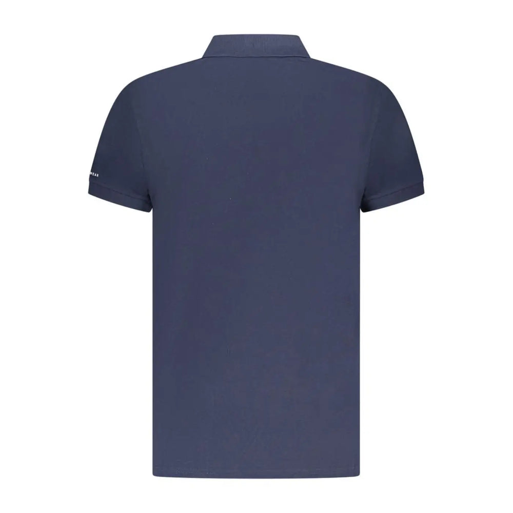Trussardi Blu Cotton Men Polo
