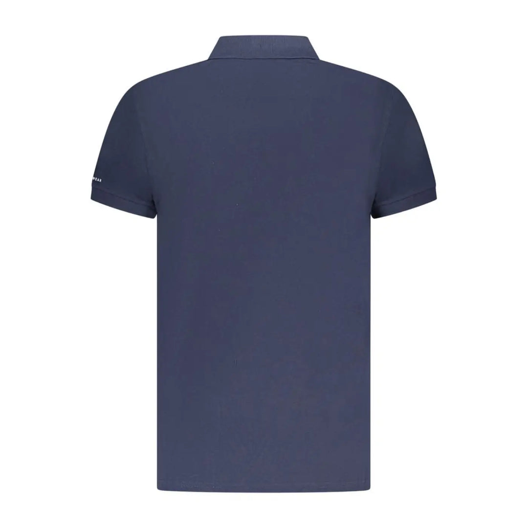 Trussardi Blu Cotton Men Polo