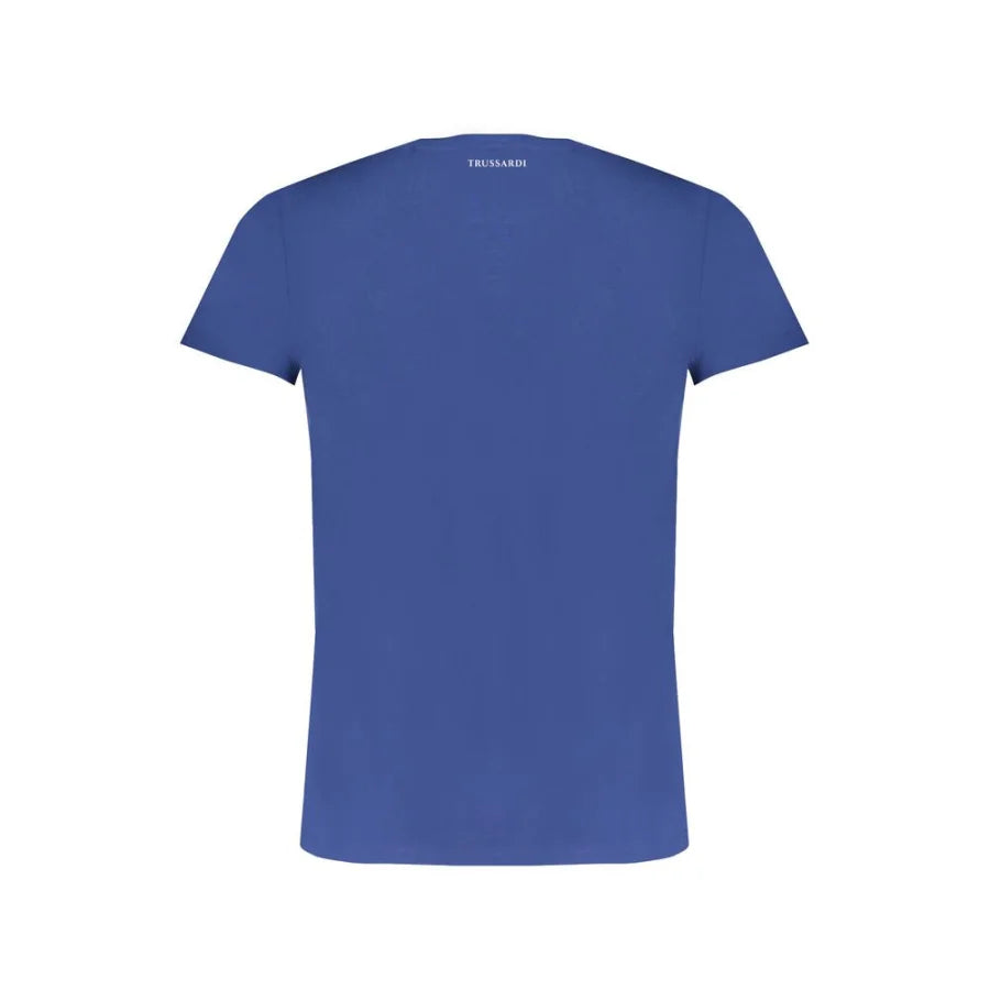 Trussardi Blue Cotton Men T-Shirt