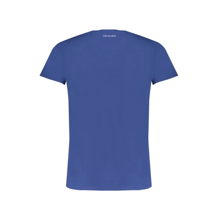 Trussardi Blue Cotton Men T-Shirt