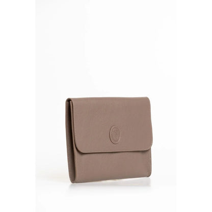 Trussardi Brown Polyester Men Clutch