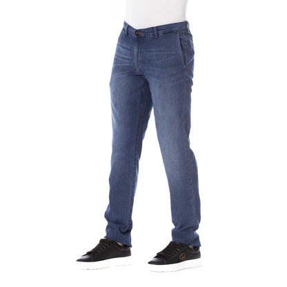 Trussardi Jeans Blue Cotton Men