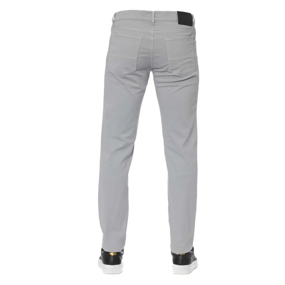Trussardi Jeans Gray Cotton Men