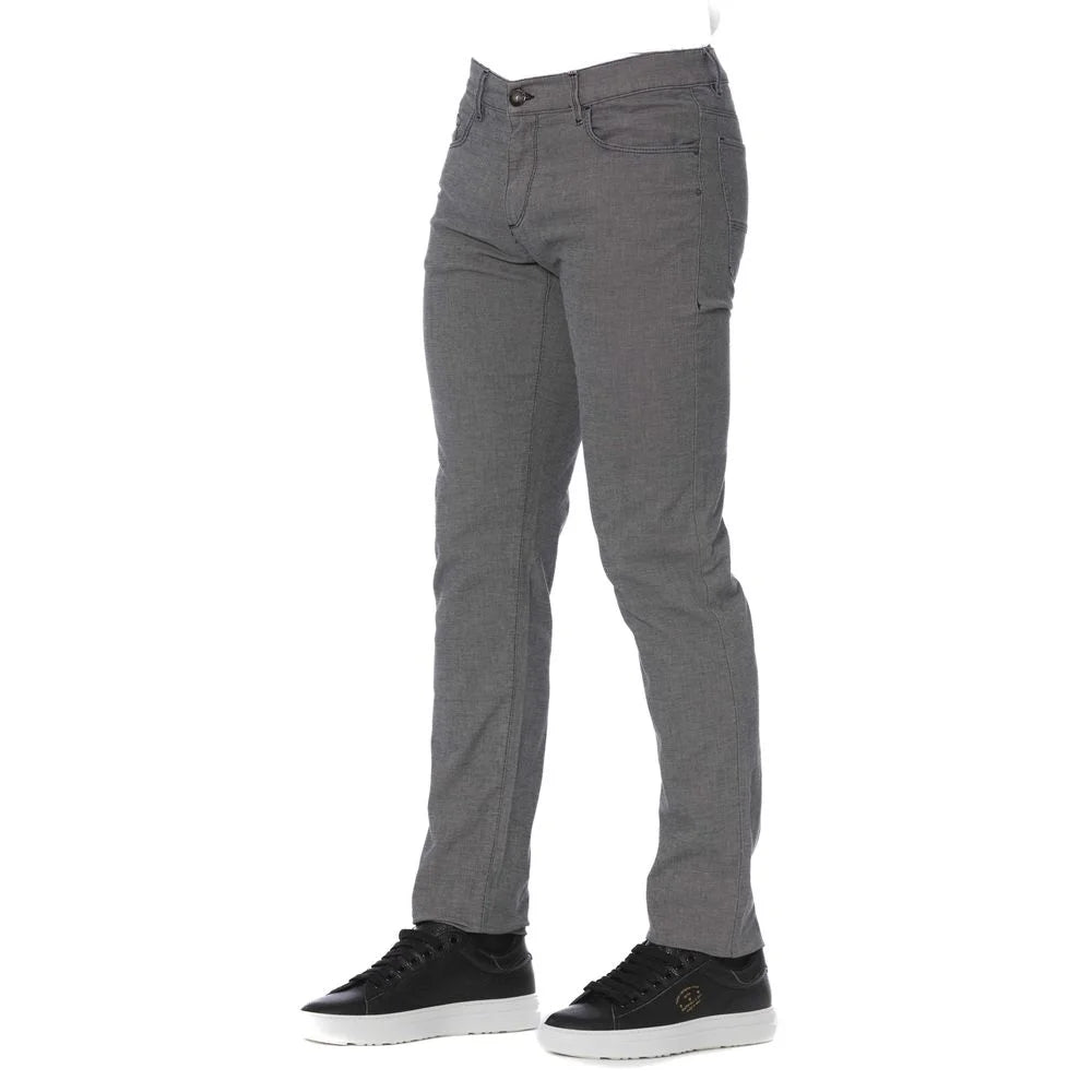 Trussardi Jeans Gray Cotton Men’s Pants