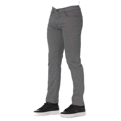 Trussardi Jeans Gray Cotton Men’s Pants