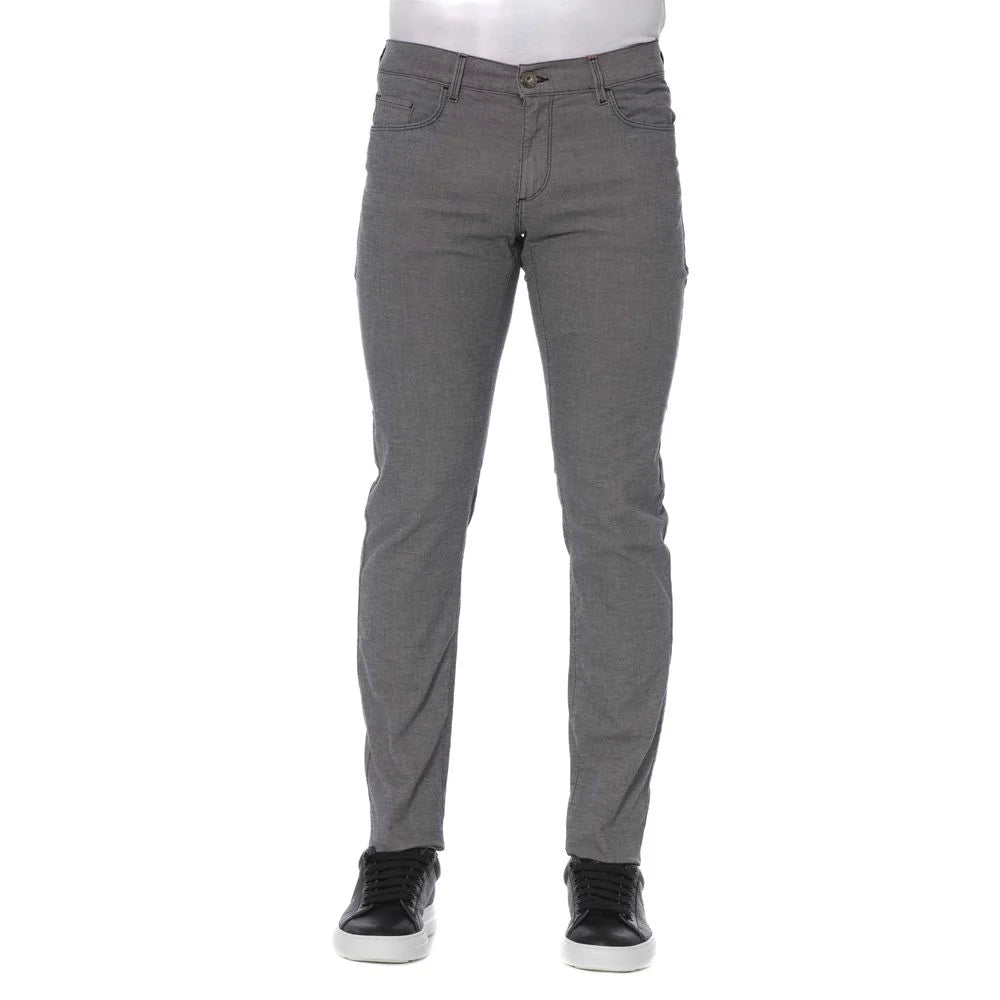 Trussardi Jeans Gray Cotton Men’s Pants