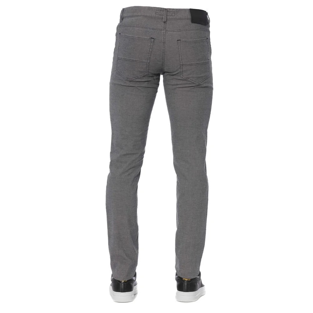 Trussardi Jeans Gray Cotton Men’s Pants