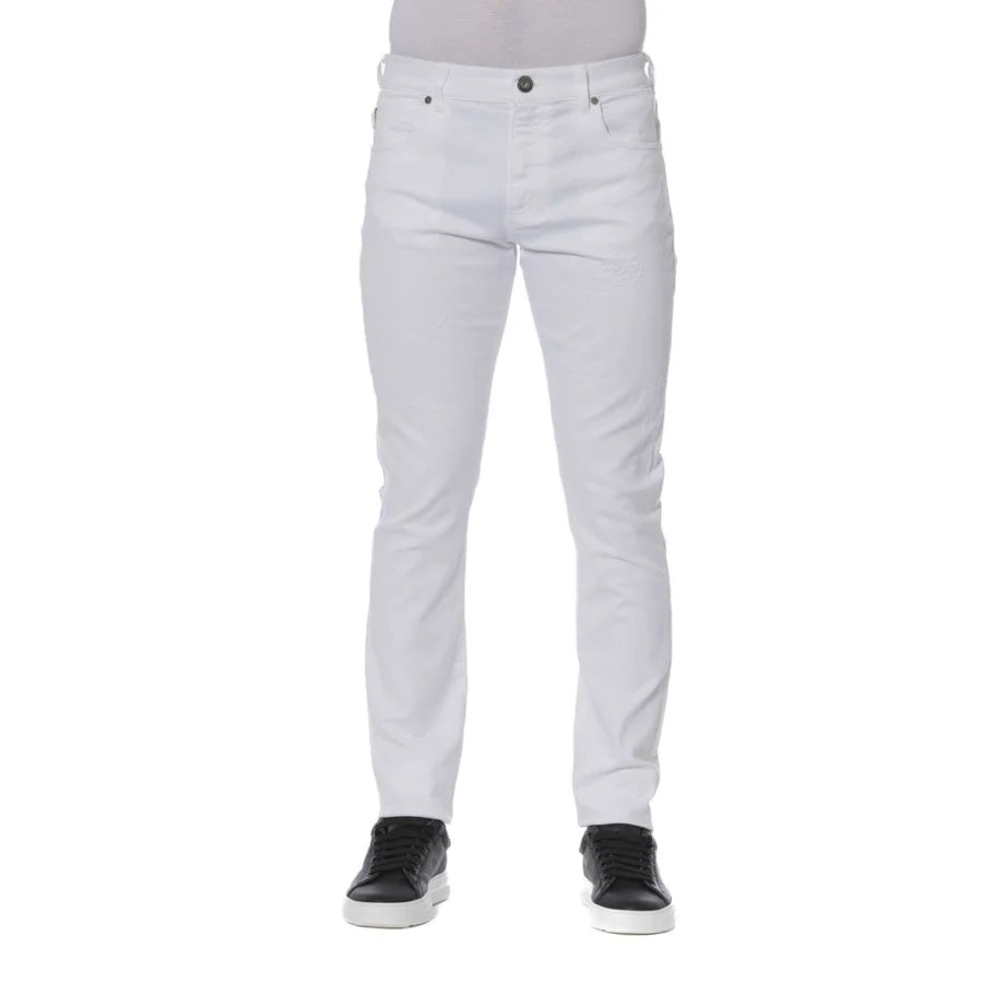 Trussardi Jeans White Cotton Men