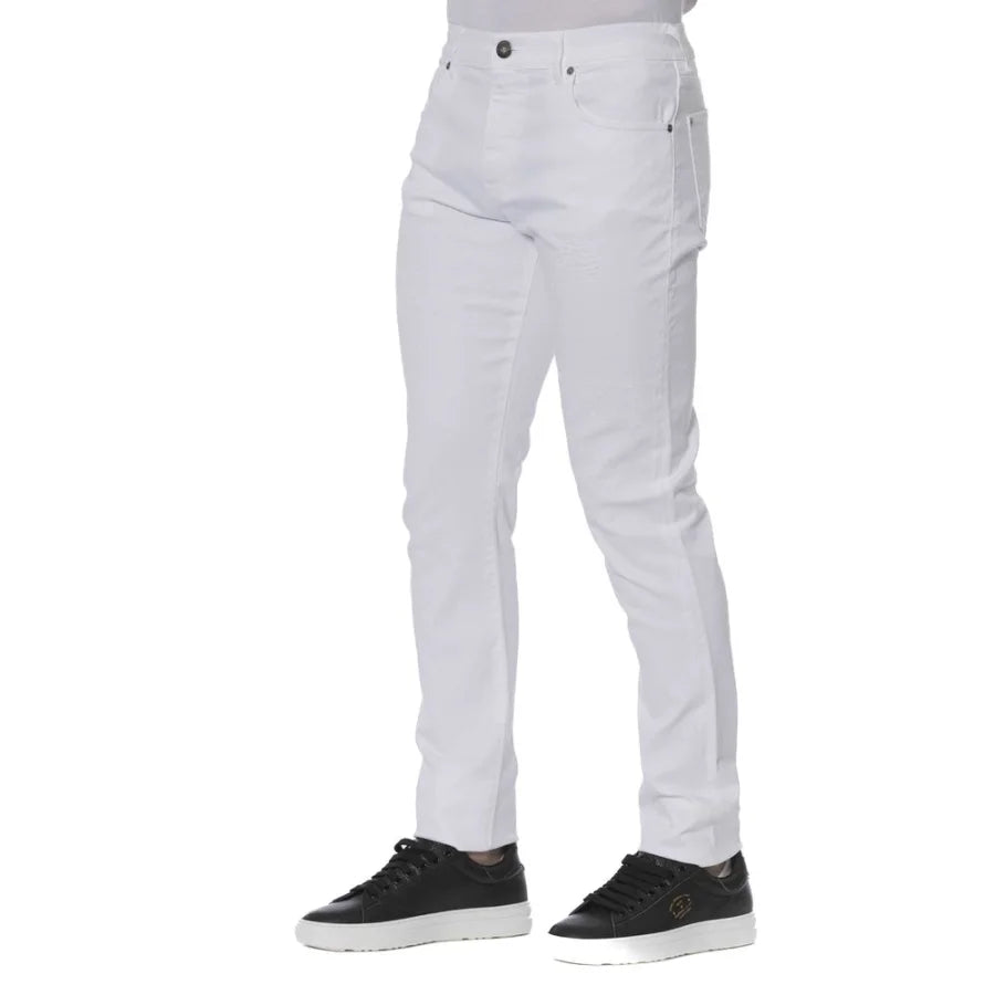 Trussardi Jeans White Cotton Men