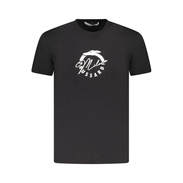 Trussardi Nero Cotton Mens T-shirt