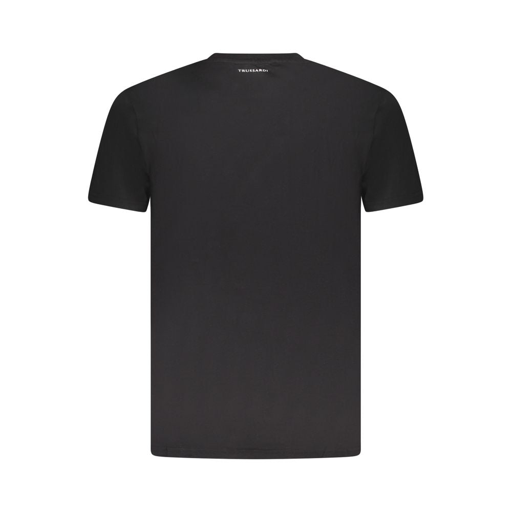 Trussardi Nero Cotton Mens T-shirt