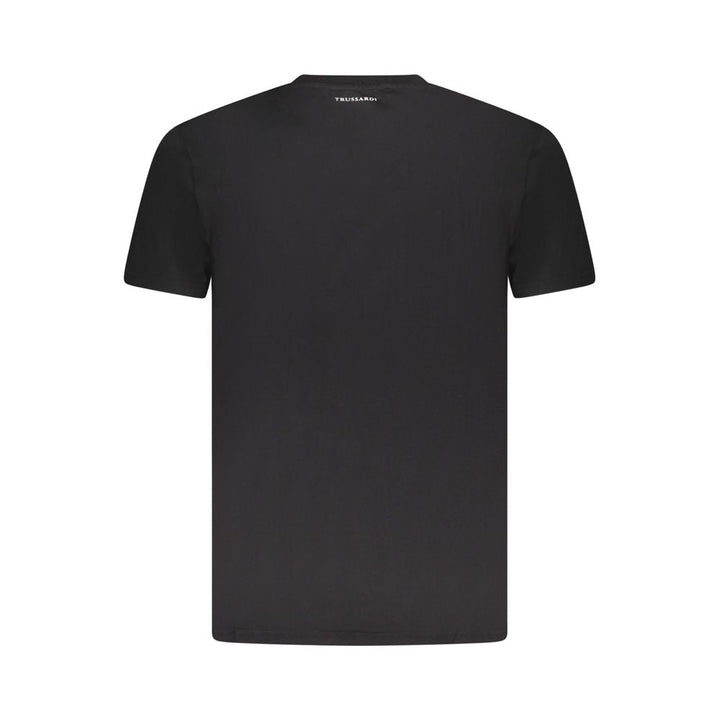 Trussardi Nero Cotton Mens T-shirt