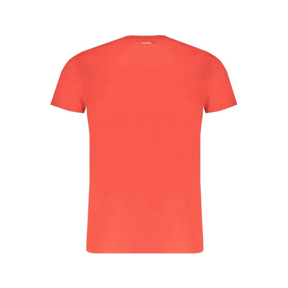 Trussardi Red Cotton Men T-shirt