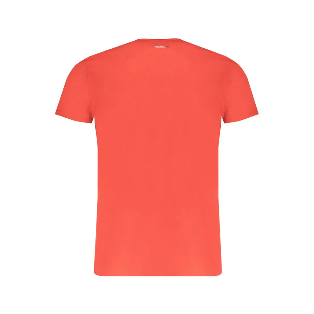 Trussardi Red Cotton Men T-shirt