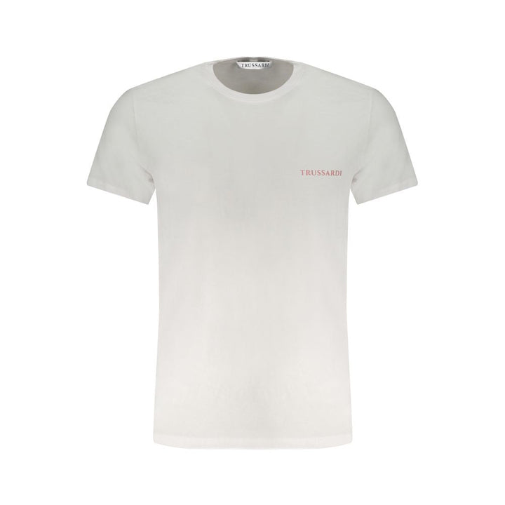 Trussardi White Cotton Men T-shirt