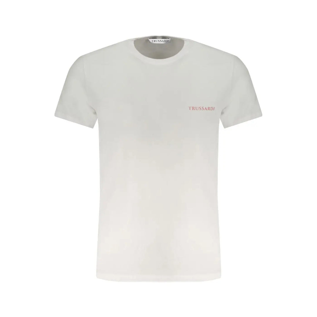 Trussardi White Cotton Men T-shirt