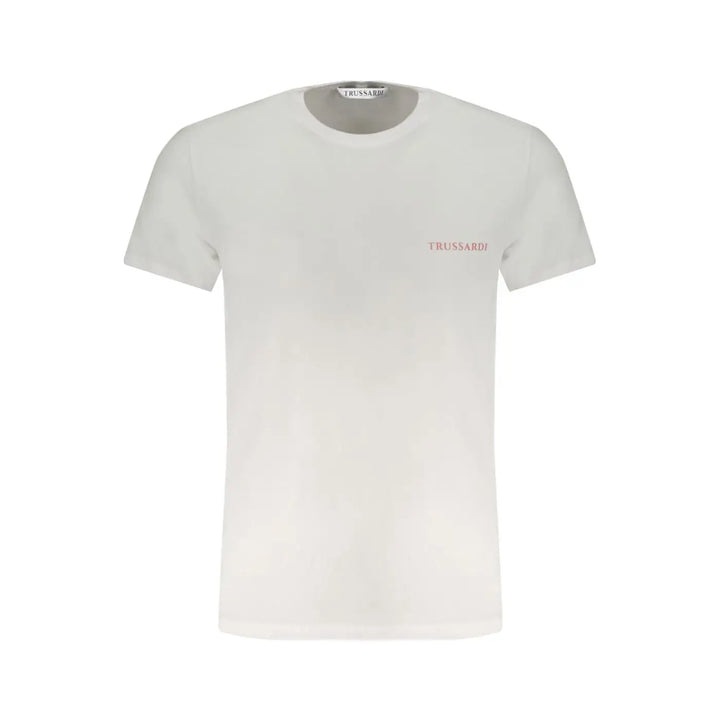 Trussardi White Cotton Men T-Shirt