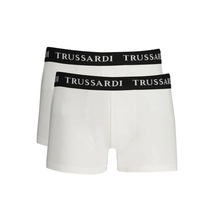 Trussardi White Cotton Men’s Boxer Brief
