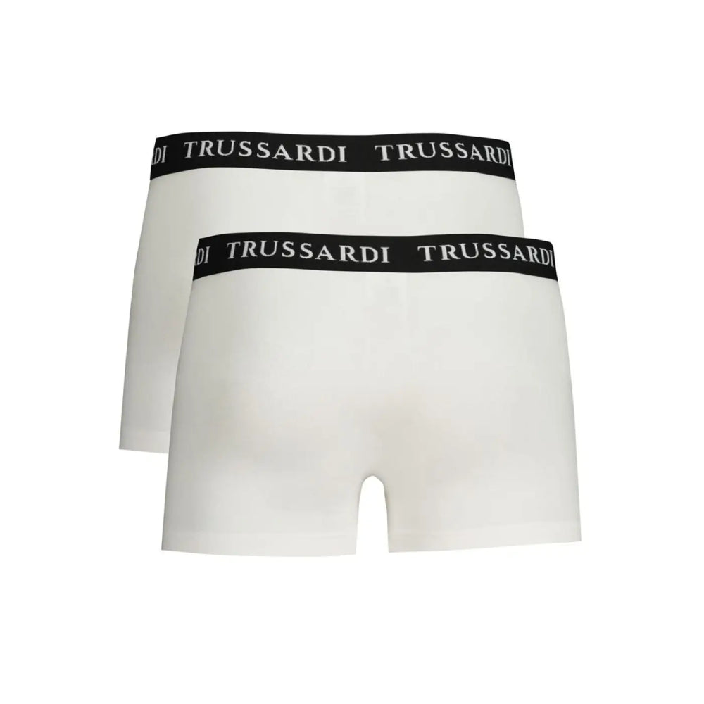 Trussardi White Cotton Men’s Boxer Brief