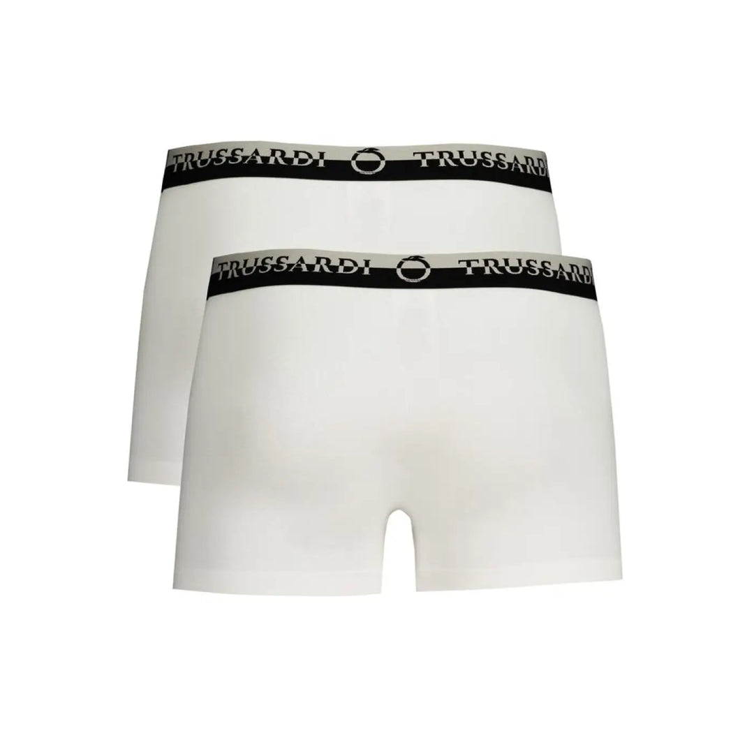 Trussardi White Cotton Men’s Boxer Brief