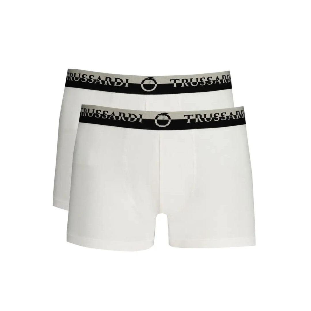 Trussardi White Cotton Men’s Boxer Brief