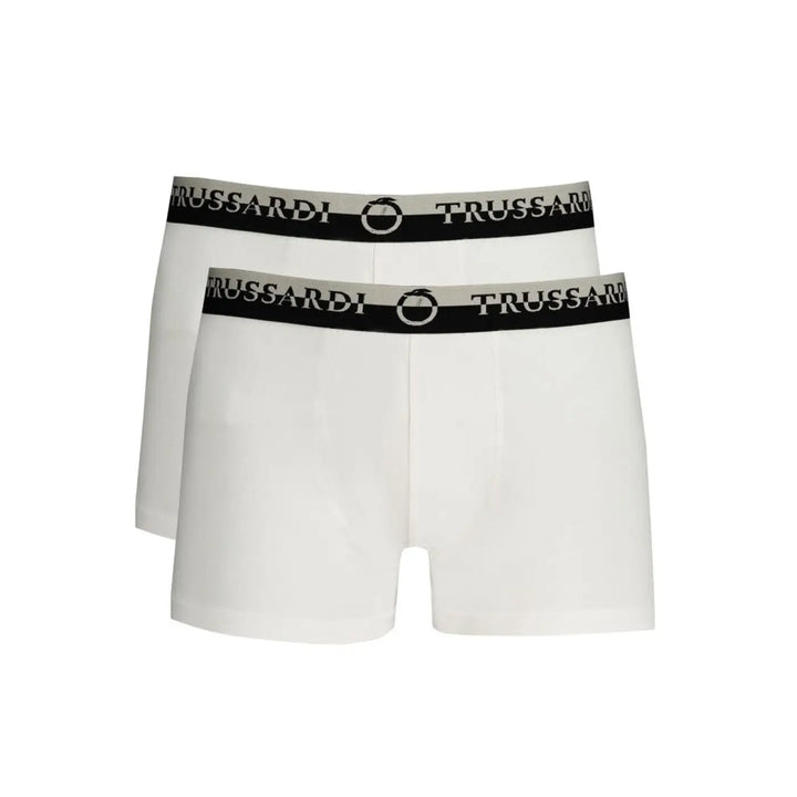 Trussardi White Cotton Men’s Boxer Brief