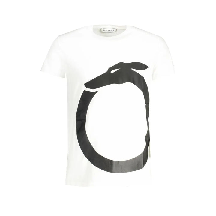 Trussardi White Cotton Men’s T-shirt