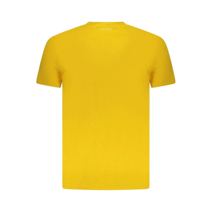Trussardi Yellow Cotton Men T-Shirt