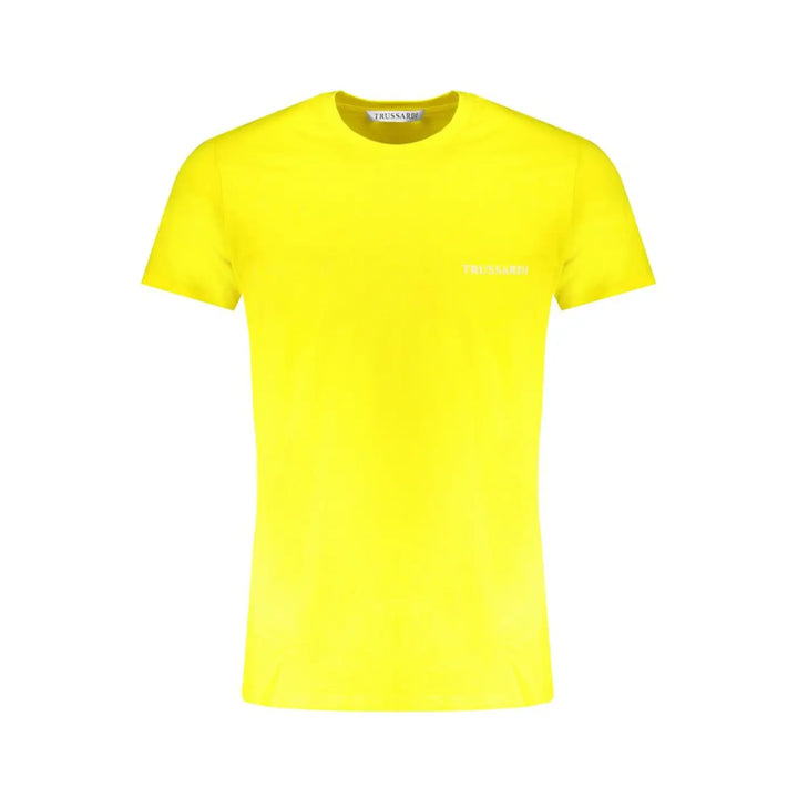 Trussardi Yellow Cotton Men’s T-shirt