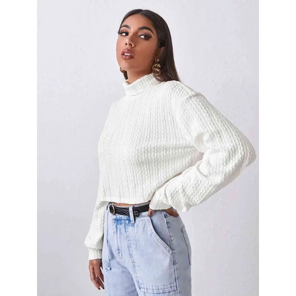 Elevate Your Style with Our Turtleneck Long Sleeve Top Clothing Tops Trendsi