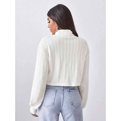 Elevate Your Style with Our Turtleneck Long Sleeve Top Clothing Tops Trendsi