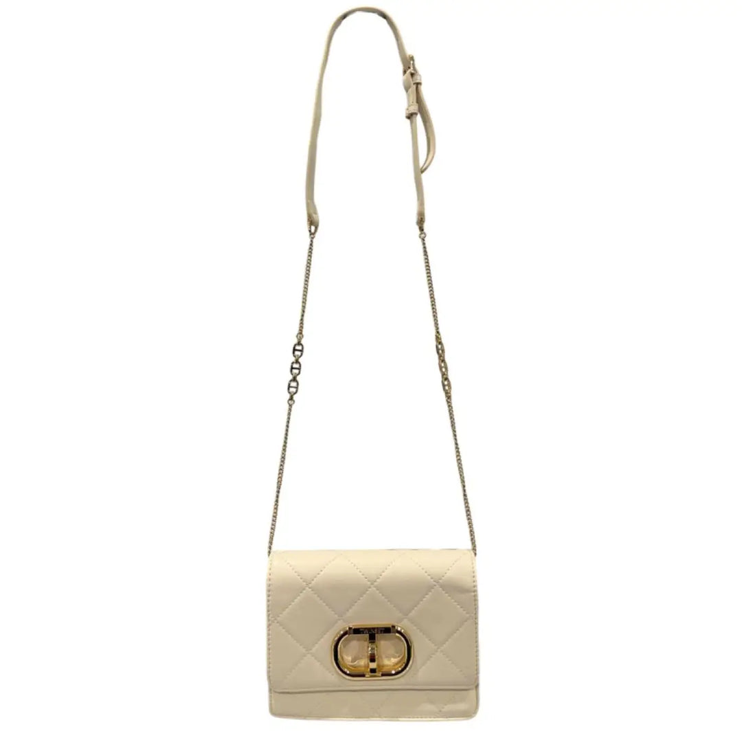 Twinset Beige Pu Women Crossbody Bag