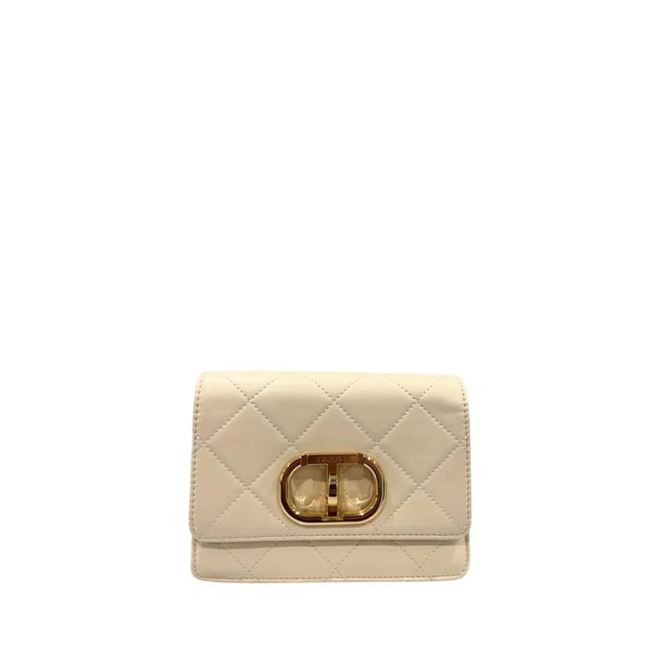 Twinset Beige PU Women Crossbody Bag