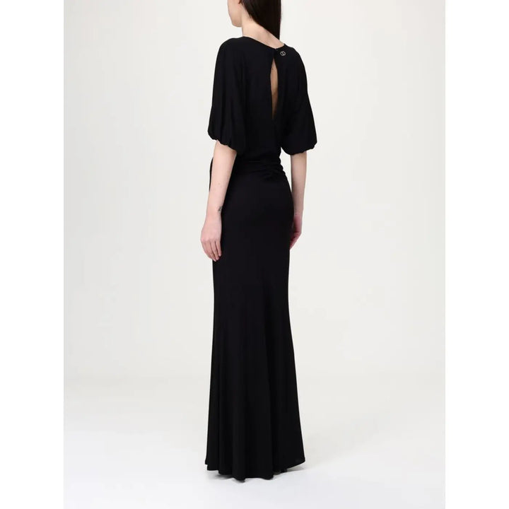 Twinset Black Elastane Casual Dress