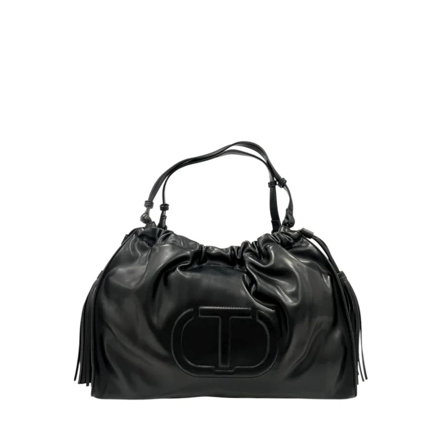 Twinset Black Polyethylene Clutch Bag