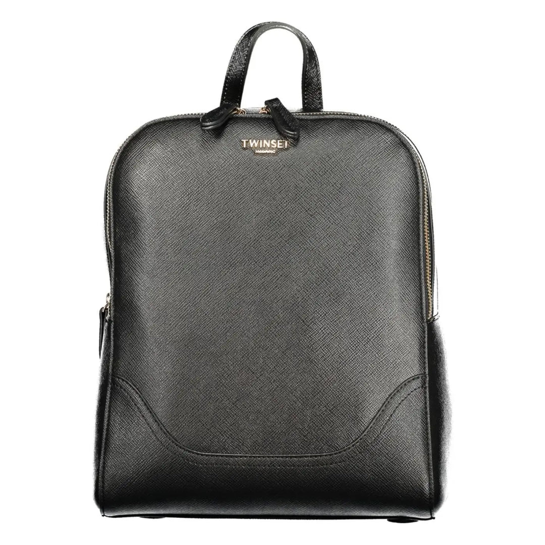 Twinset Black Polyurethane Women Backpack