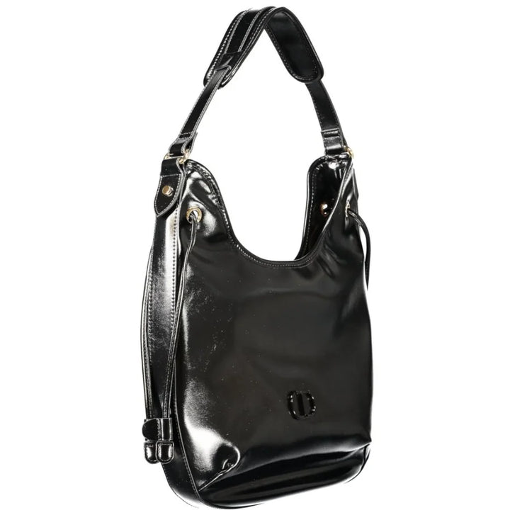 Twinset Black Polyurethane Women Hobo Bag
