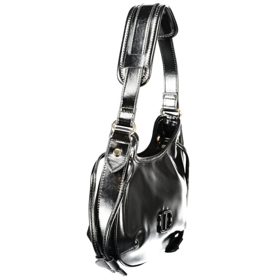Twinset Black Polyurethane Women Hobo Bag