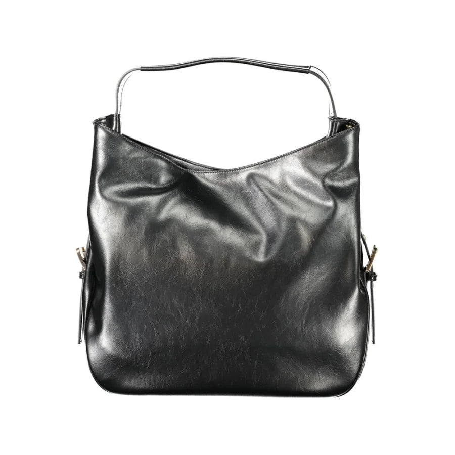 Twinset Black Polyurethane Women Hobo Bag