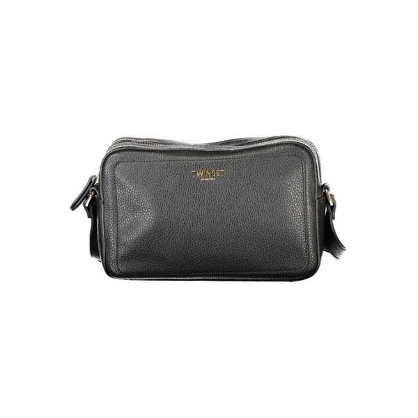 Twinset - Black Polyurethane Women’s Camera Bag