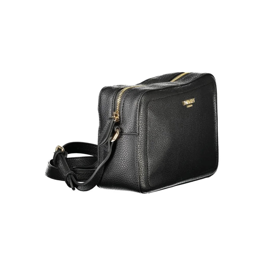 Twinset Black Polyurethane Women’s Camera Bag