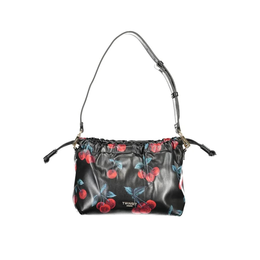 Twinset Black Polyurethane Women’s Shoulder Bag