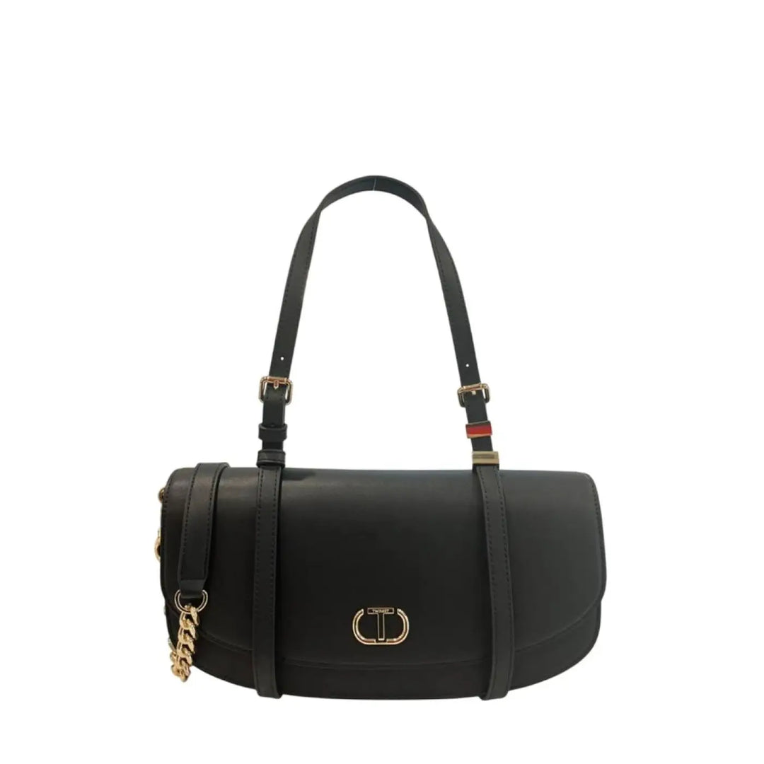Twinset Black Pu Women Shoulder Bag