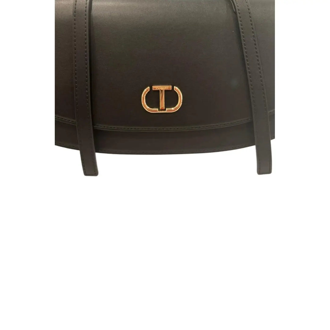 Twinset Black Pu Women Shoulder Bag