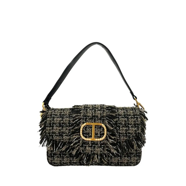 Twinset - Black PU Women Shoulder Bag
