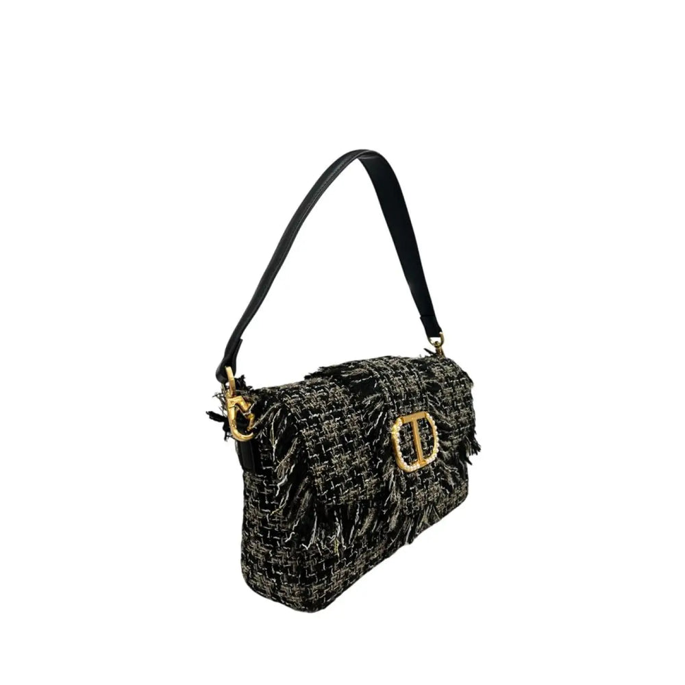Twinset - Black PU Women Shoulder Bag