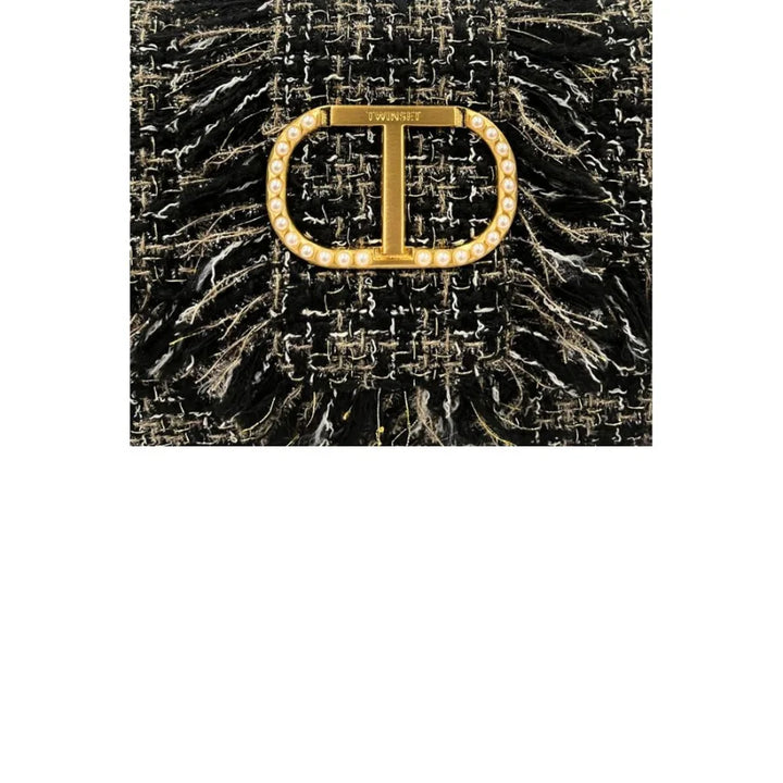 Twinset Black PU Women Shoulder Bag