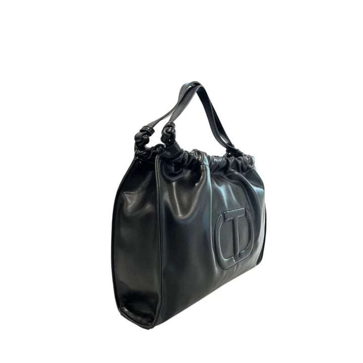 Twinset Black PU Women Shoulder Bag