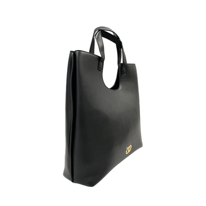 Twinset Black PU Women Shoulder Bag