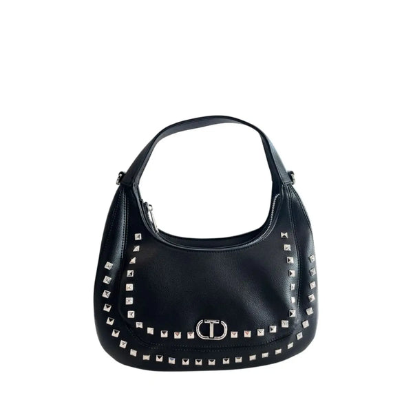 Twinset - Black PU Women Shoulder Bag